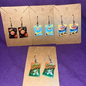 Chip bag earrings!